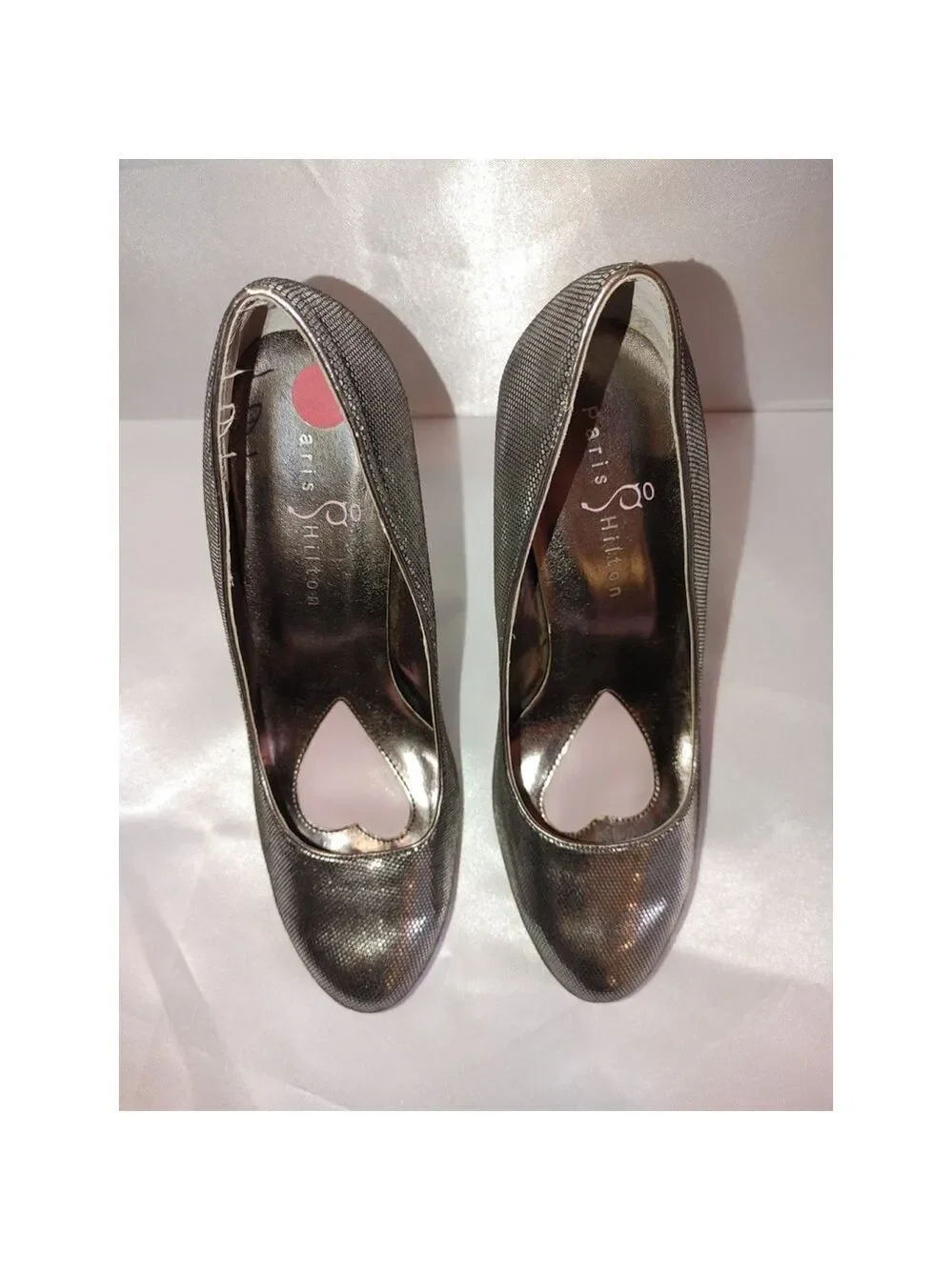 Paris Hilton Chico Heels Size 8